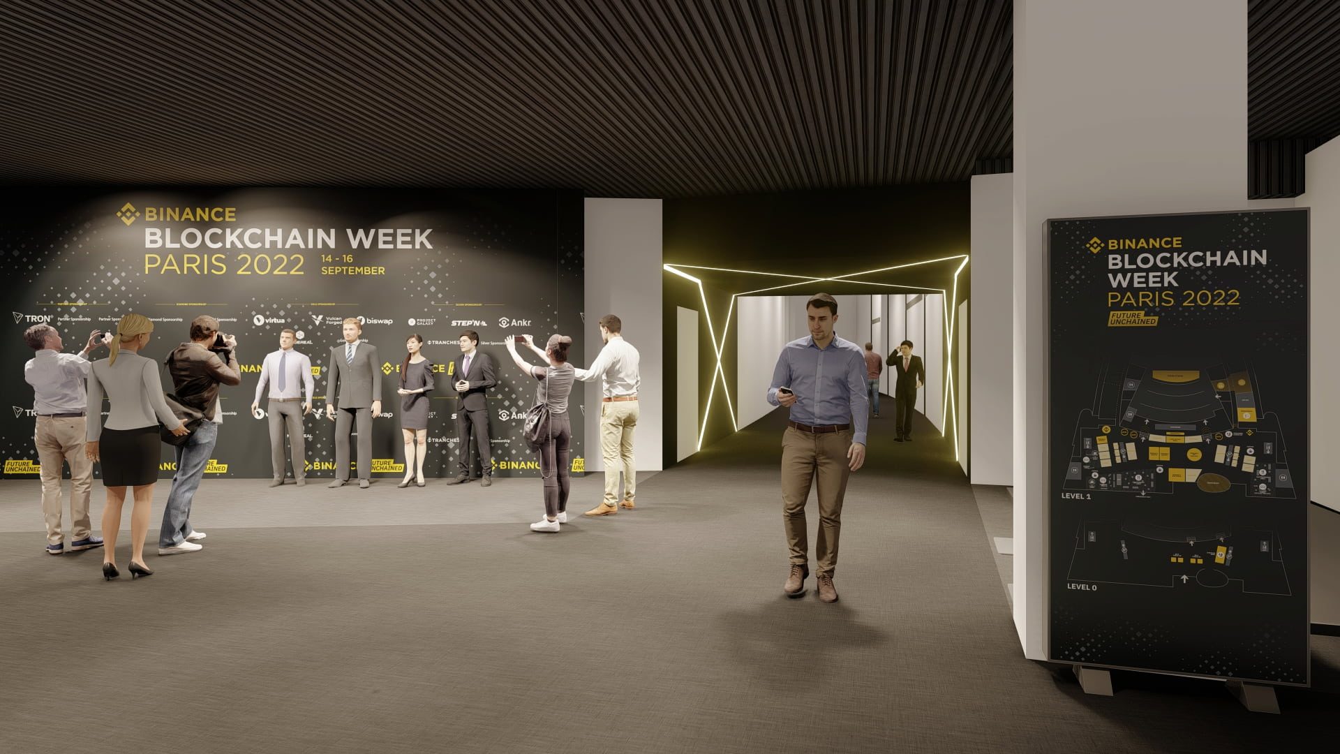 Render Evento corporativo