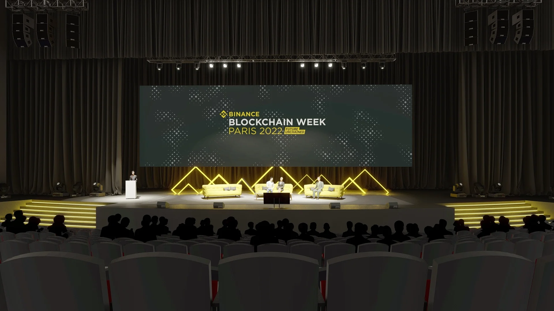 Render Evento Binance Blockchain Week Paris 2022